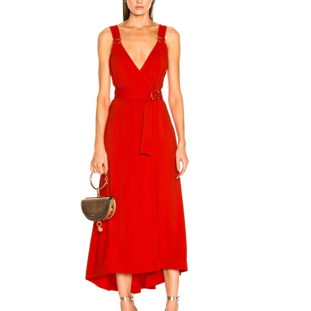 A.L.C Haley Ring Detail Wrap Dress